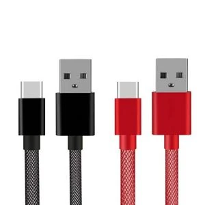 Éisc Glan Cineál C Micrimhilseogra USB Cábla Ticker Braided Fabraic