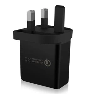 UK Plug QC3.0 18W 5V 3A Muirear Uilíoch USB